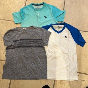 Boys T-shirt’s Abercrombie and crew cuts size 10